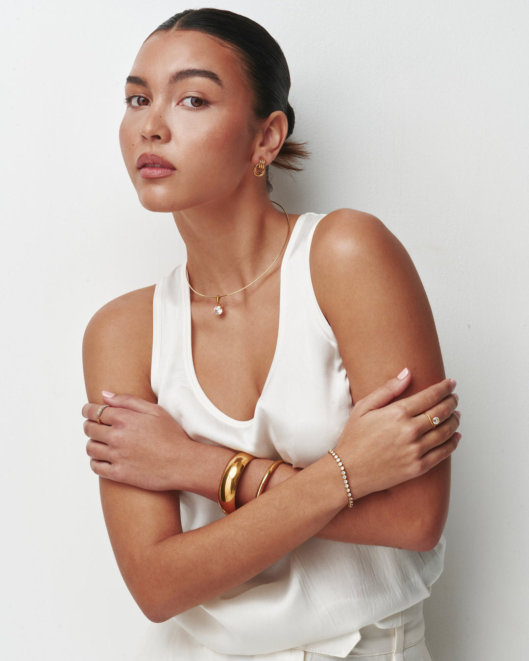 Round Cut Collar Necklace