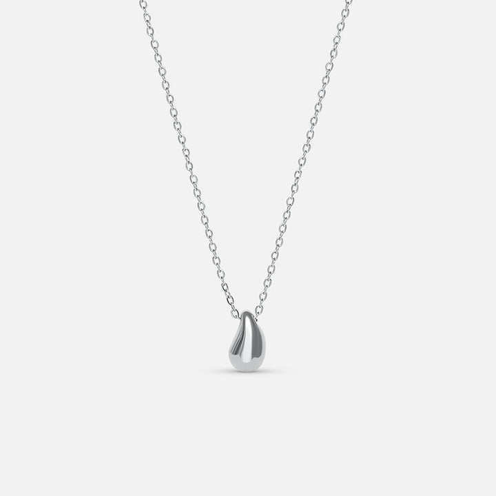 Mini Drop Necklace - Silver