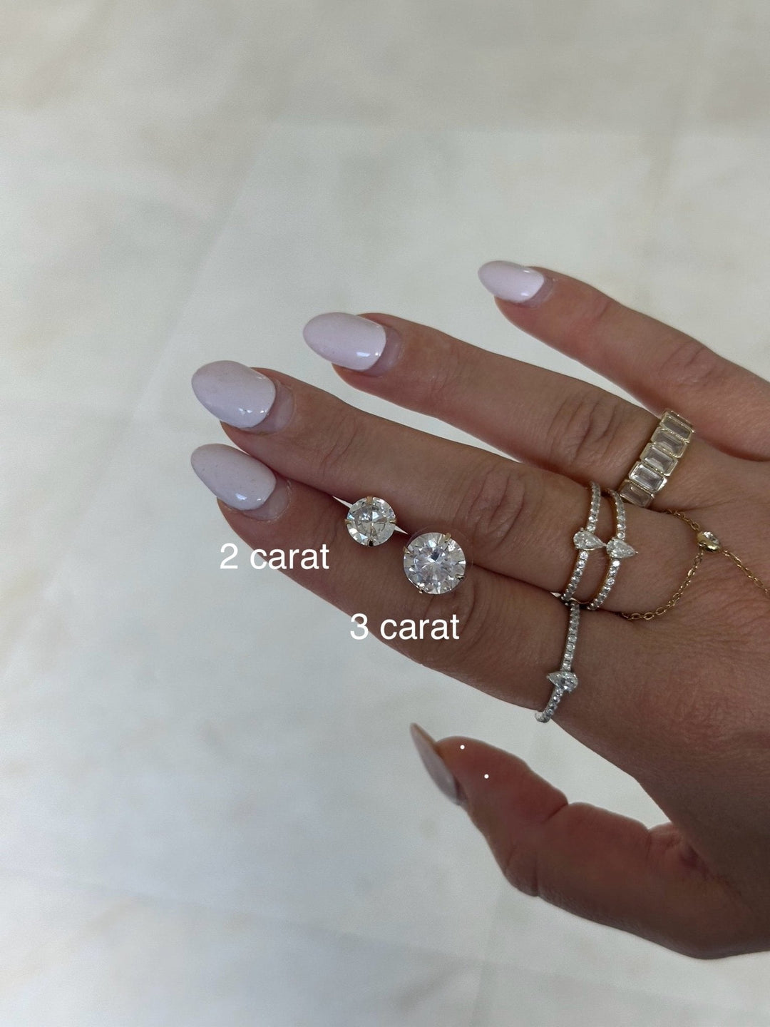 Diamond Studs - Martini Setting