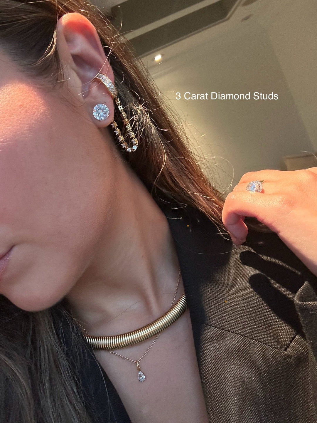 Diamond Studs - Martini Setting