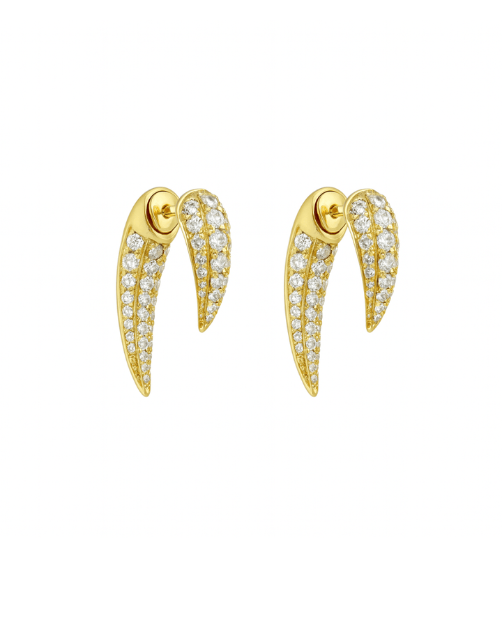 Diamond Tusk Earrings
