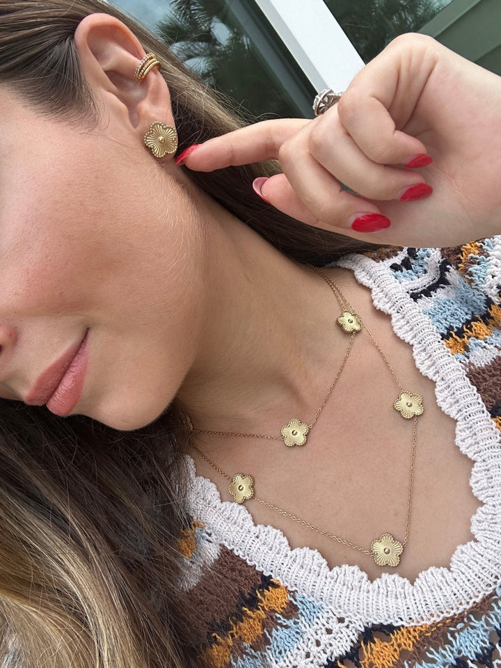 Golden Clover Studs