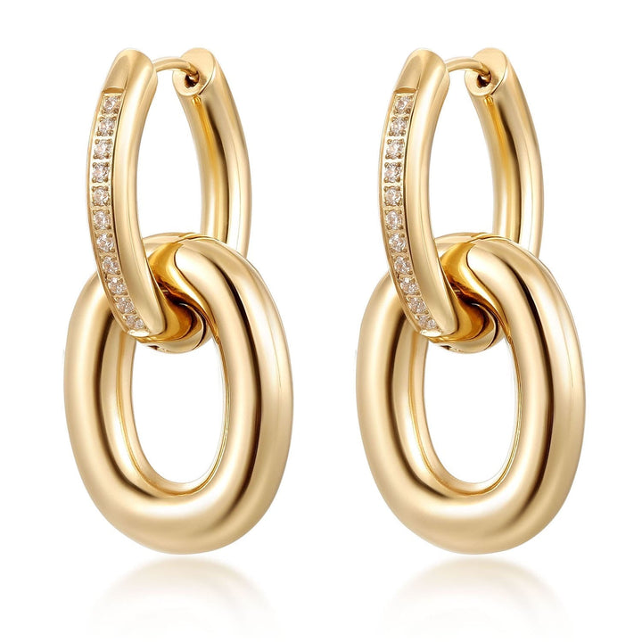 Golden Oval Cascade Pave