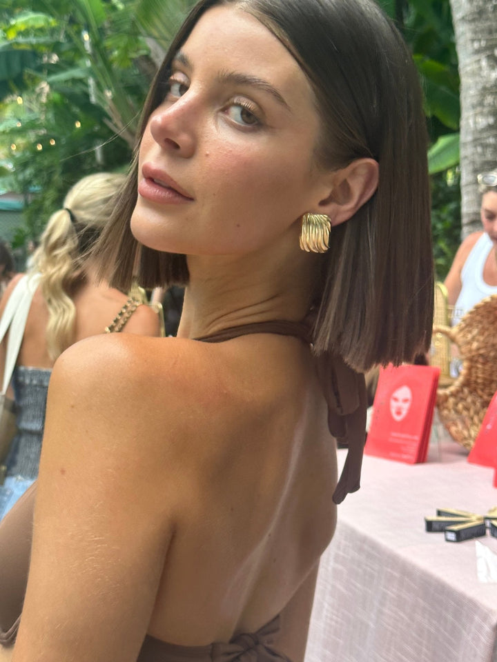Golden Wave Studs