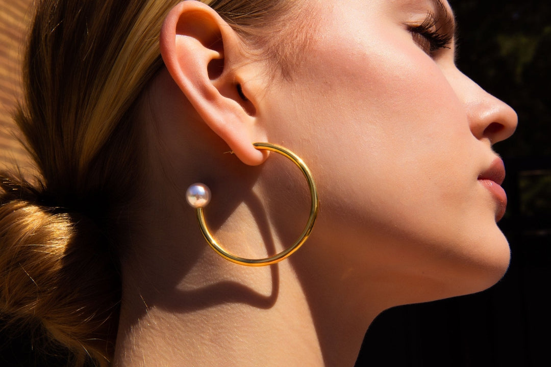 Margot - Pearl Hoops
