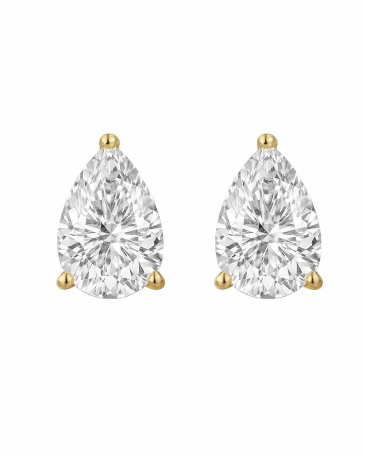 Pear Diamond Studs