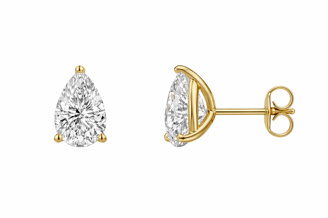 Pear Diamond Studs