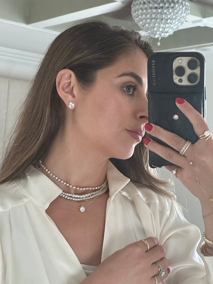 Pear Diamond Studs