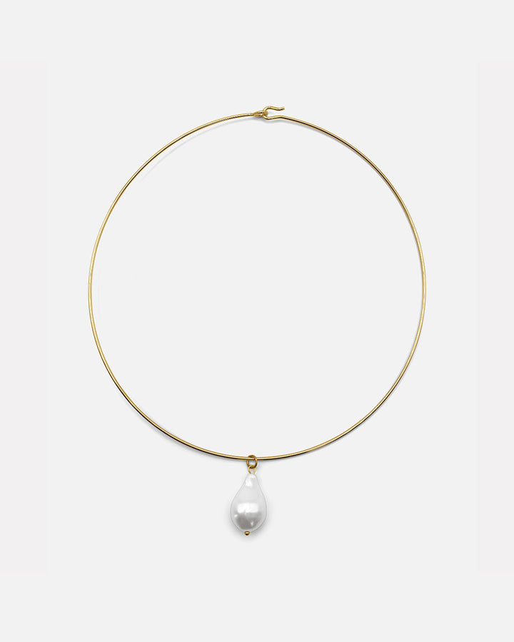 Natural Pearl Drop Collar Necklace