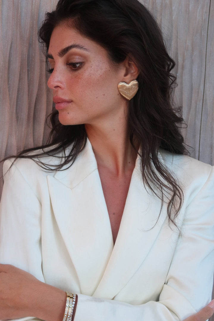 Puffy Heart Earrings