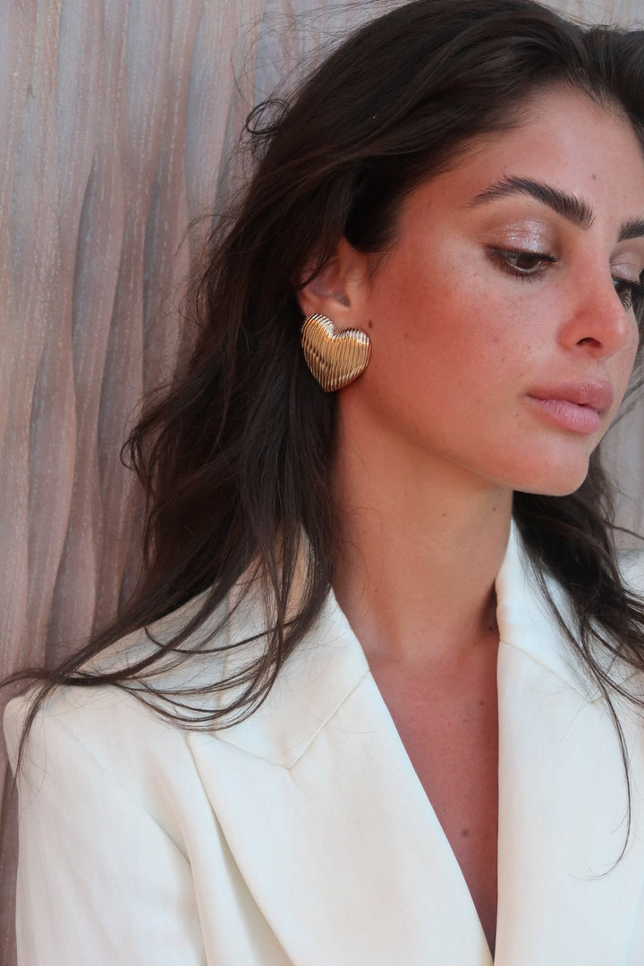 Puffy Heart Earrings