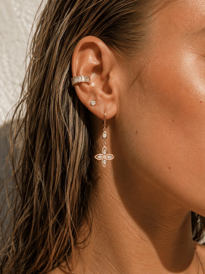 Quatrefoil Drop Earrings