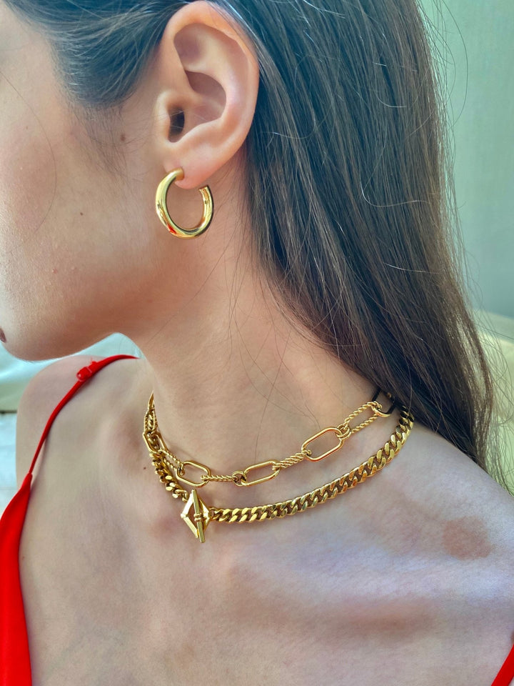 Sienna Hoops 1"